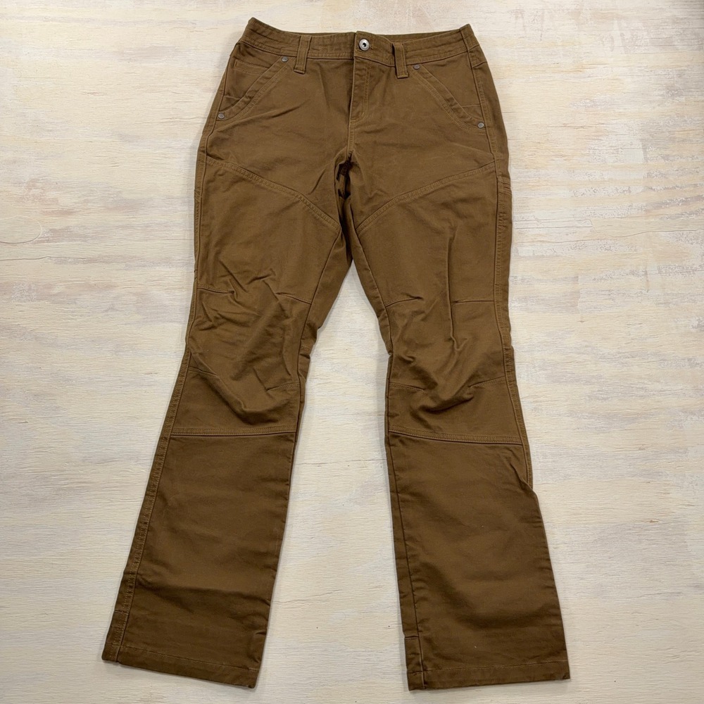 Kuhl Women's Rydr Pant Wyldfire 6‎ Short Articulated Knee Work Hiking Brown